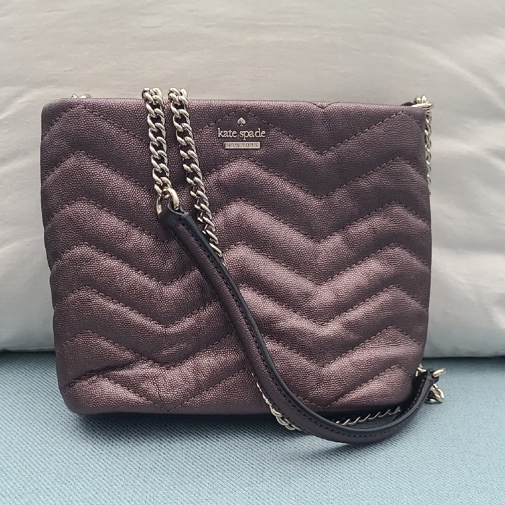Kate Spade Reese Park Ellery Quilted Leather Crossbody Bag - Bronze